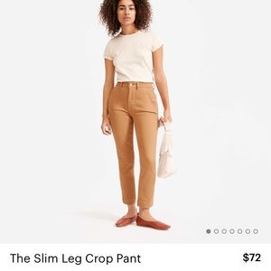 Everlane Slim Leg Crop Pant Size 2